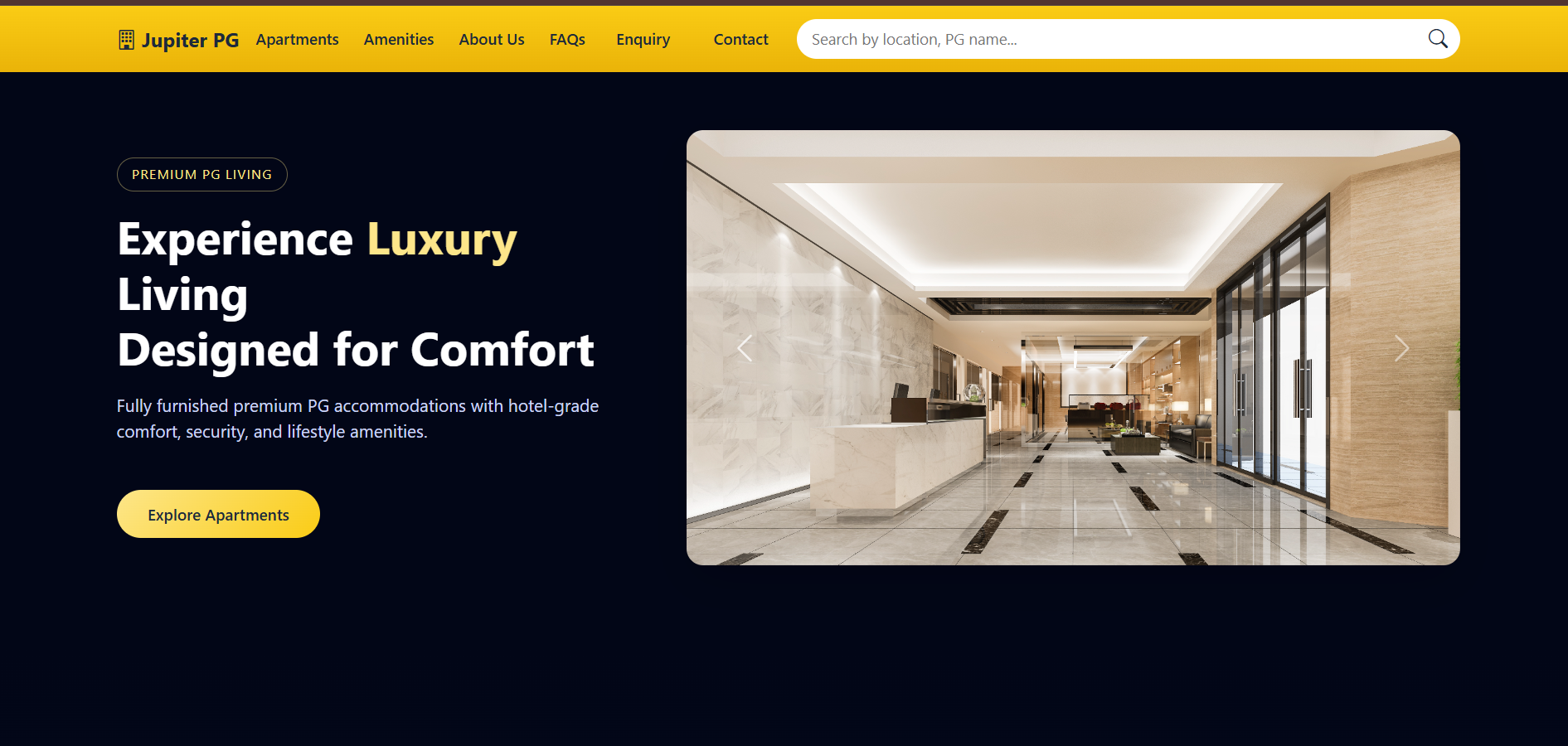 JupiterPG Website Screenshot